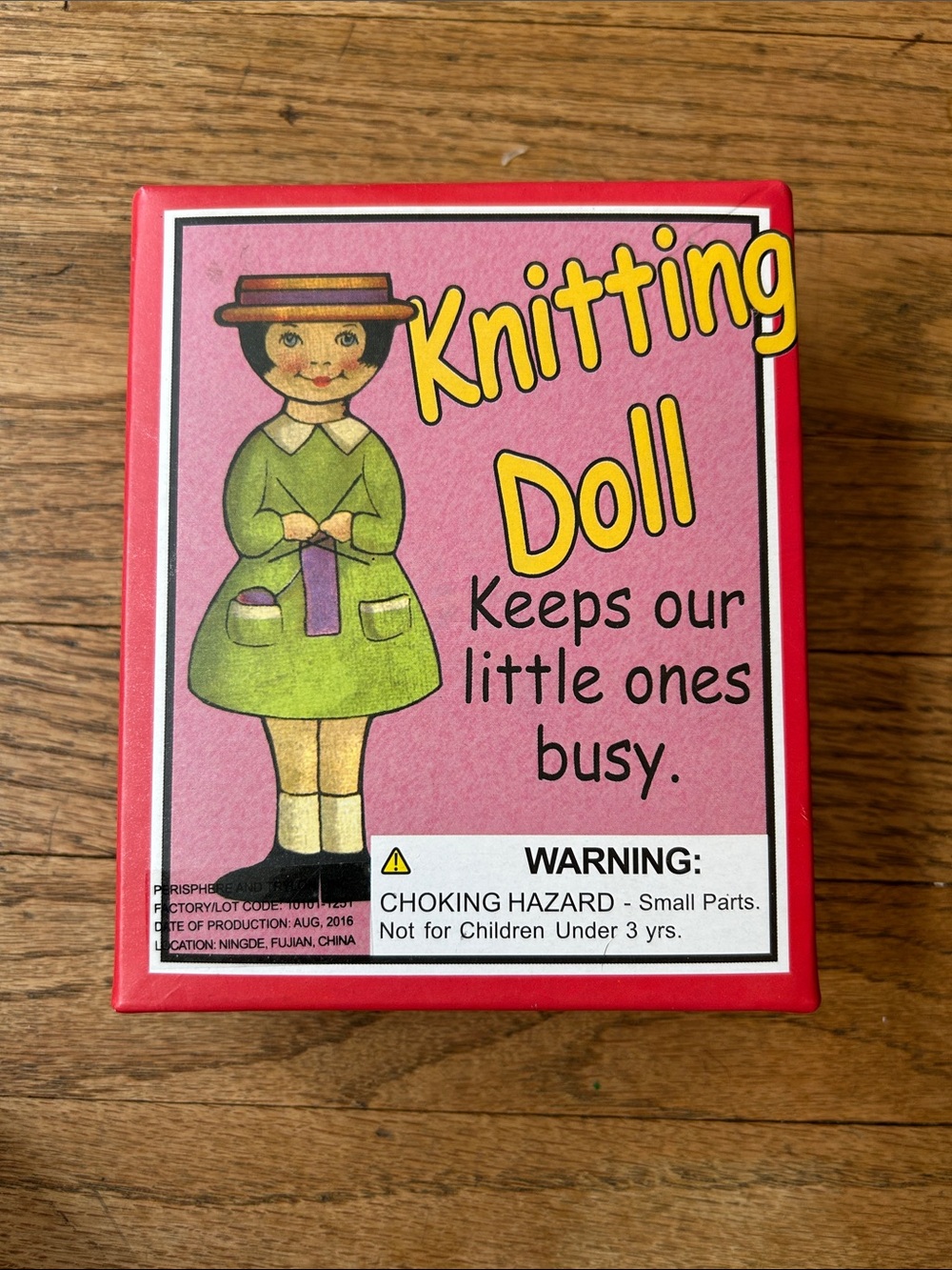 Knitting Doll Kids Toy - Pink & Green